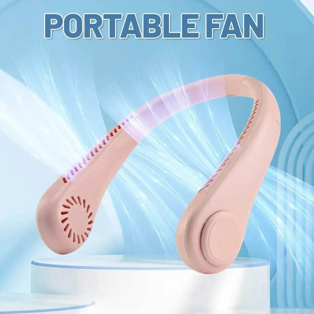 Ventilatore da Collo Bladeless Portatile – Ricarica USB | Cooling 360°