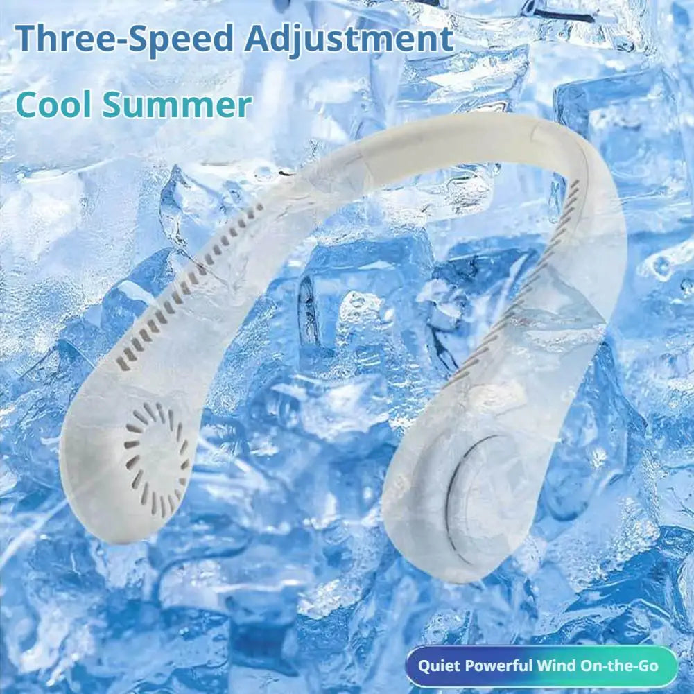 Ventilatore da Collo Bladeless Portatile – Ricarica USB | Cooling 360°