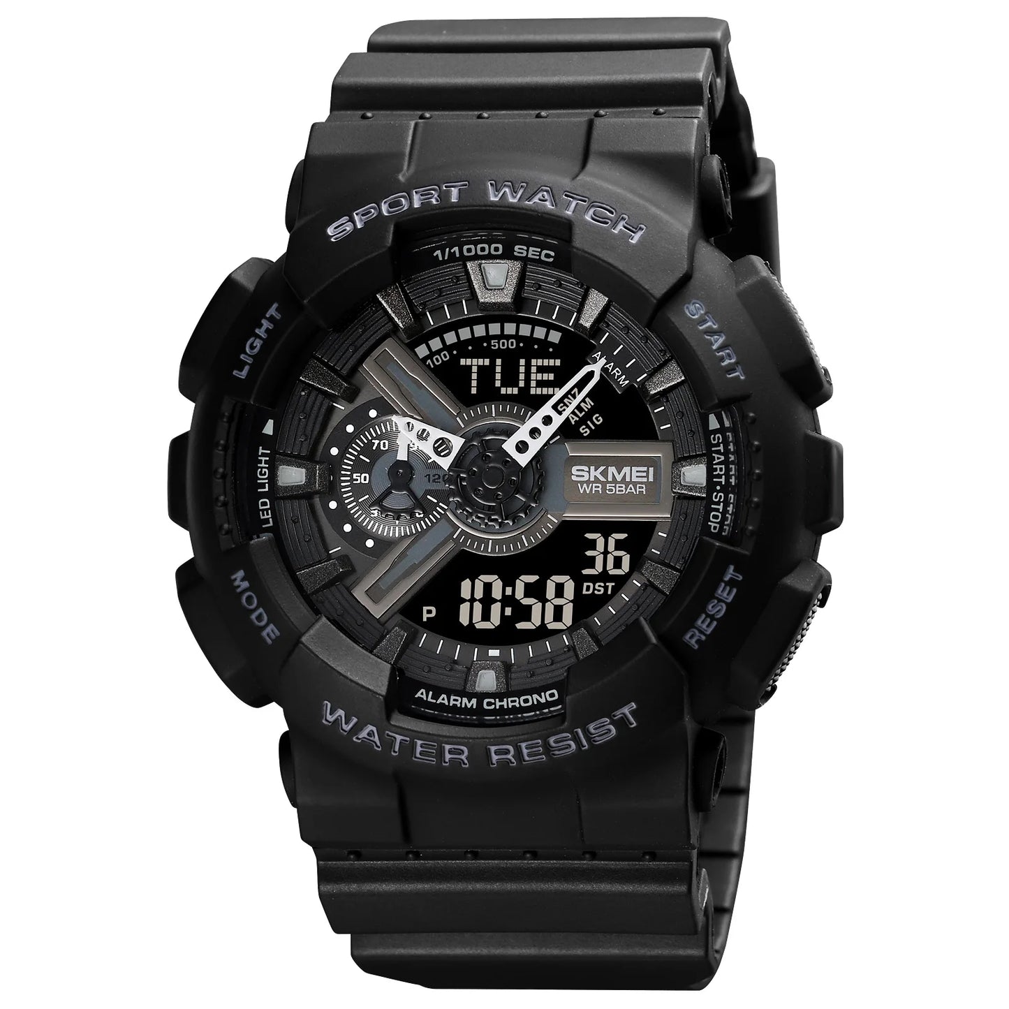 SKMEI 1834 | Orologio Digitale Sportivo | LED World Time | Waterproof 50M