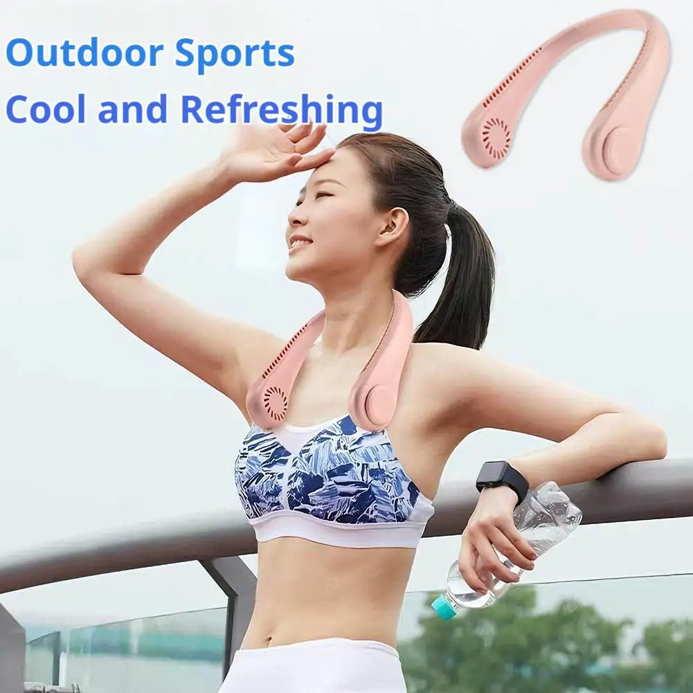 Ventilatore da Collo Bladeless Portatile – Ricarica USB | Cooling 360°