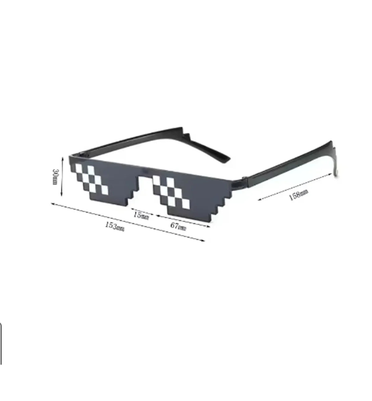 Occhiali da Sole a Pixel "Thug Life" – Set da 5 pezzi | Gadget Divertente