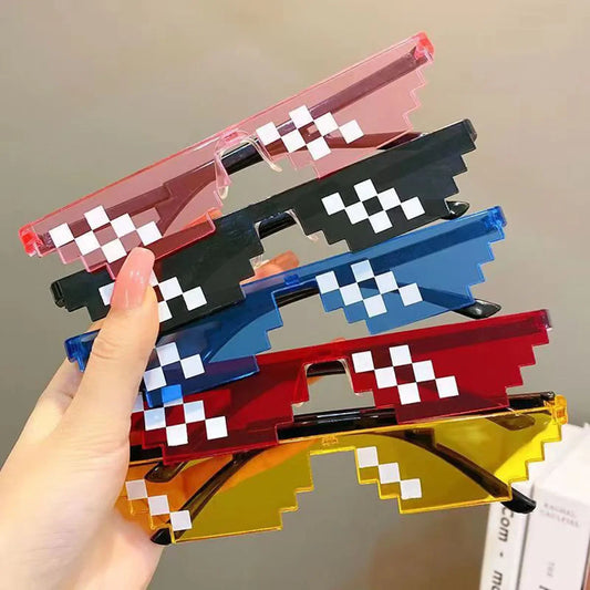 Occhiali da Sole a Pixel "Thug Life" – Set da 5 pezzi | Gadget Divertente