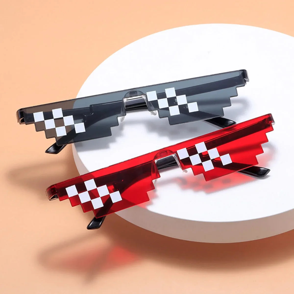 Occhiali da Sole a Pixel "Thug Life" – Set da 5 pezzi | Gadget Divertente