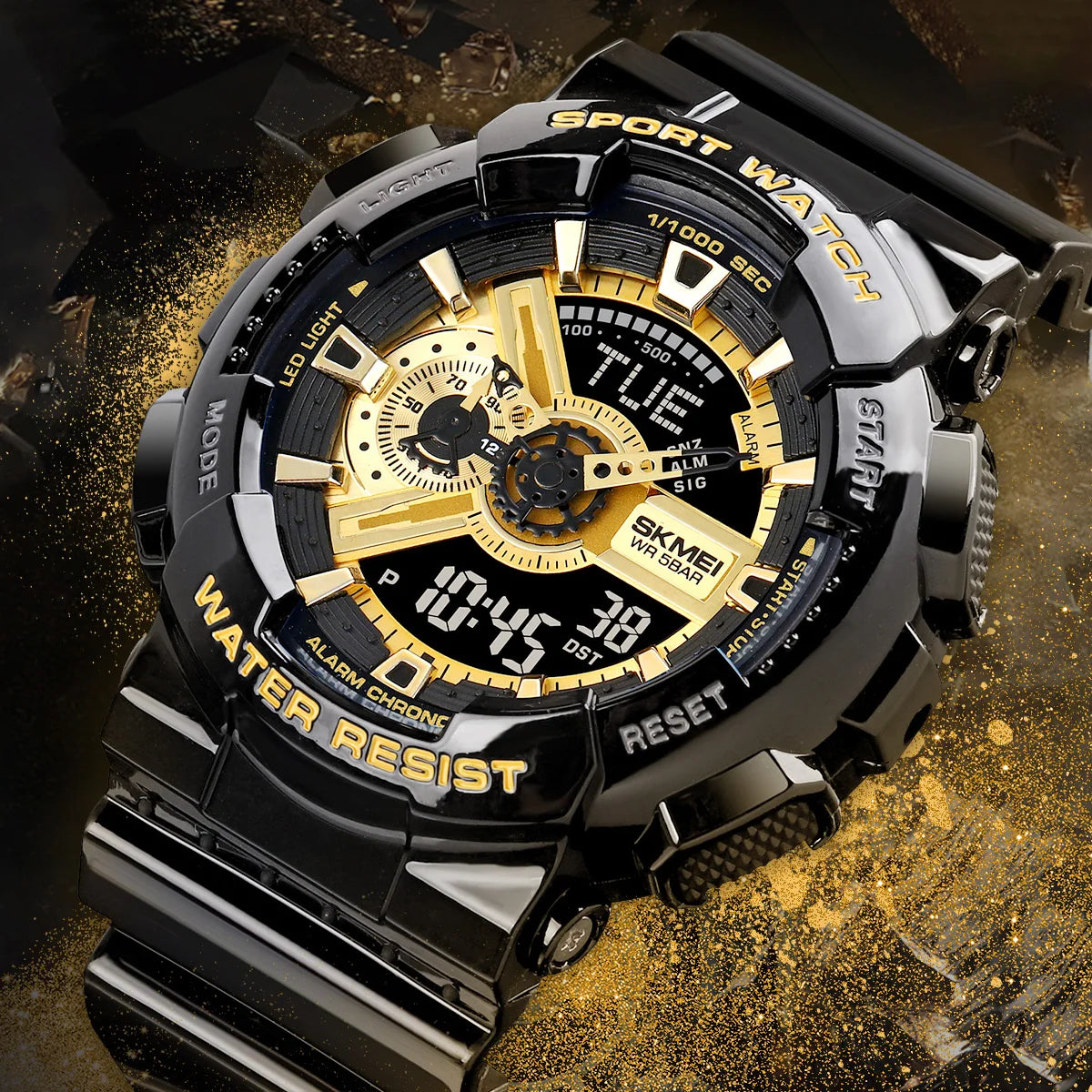 SKMEI 1834 | Orologio Digitale Sportivo | LED World Time | Waterproof 50M