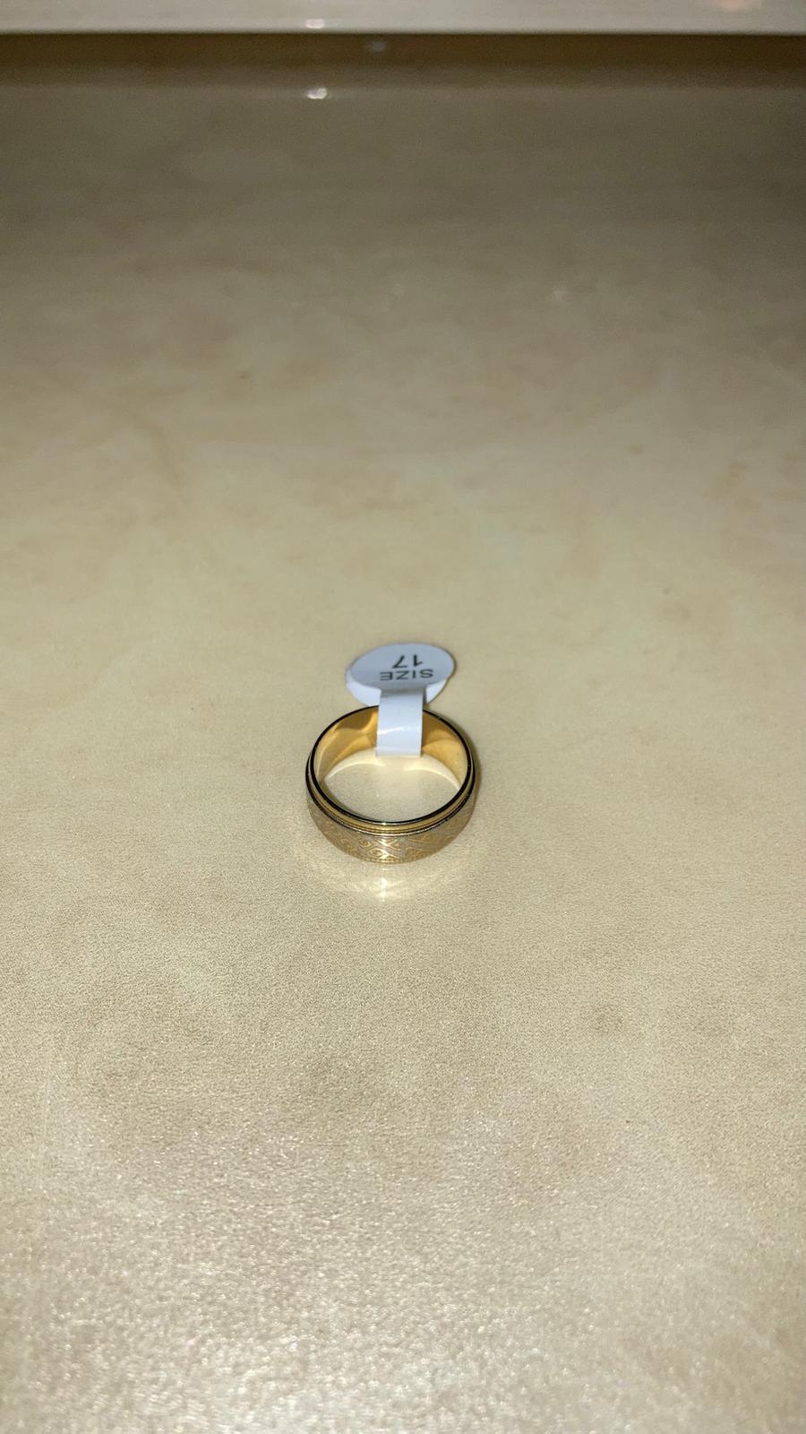 Anello Dorato Fascia Larga