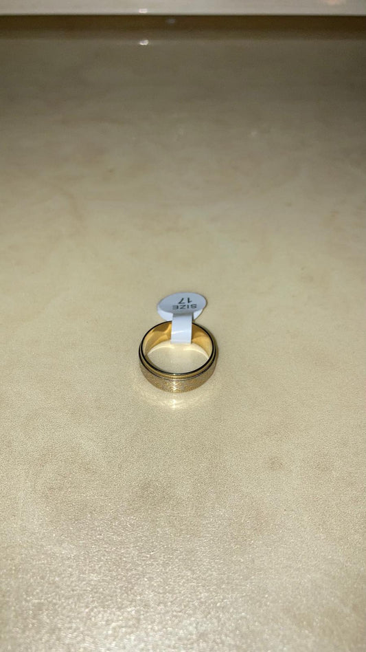Anello Dorato Fascia Larga