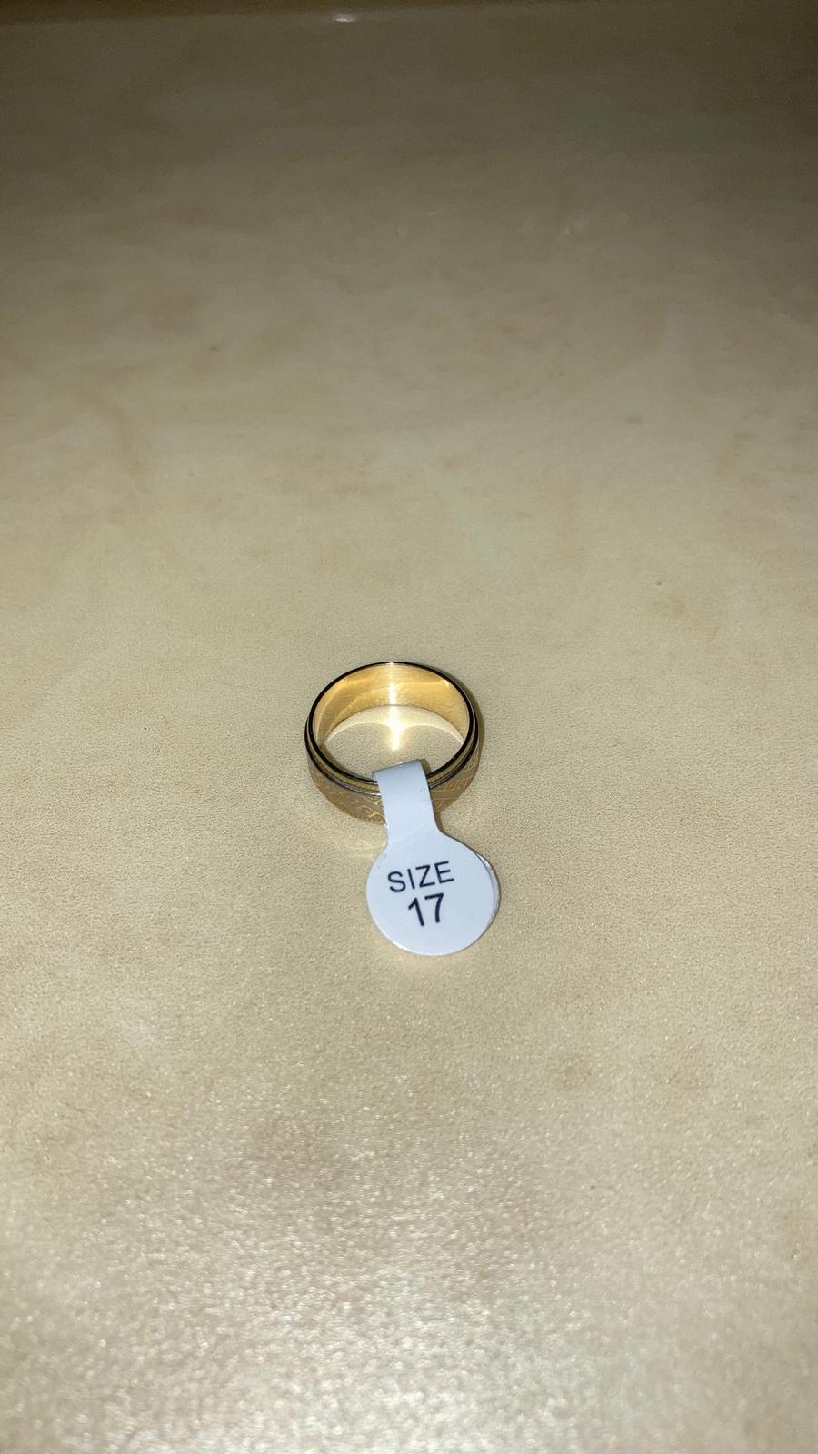 Anello Dorato Fascia Larga