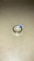 Anello Argento Fascia Larga Taglia 21