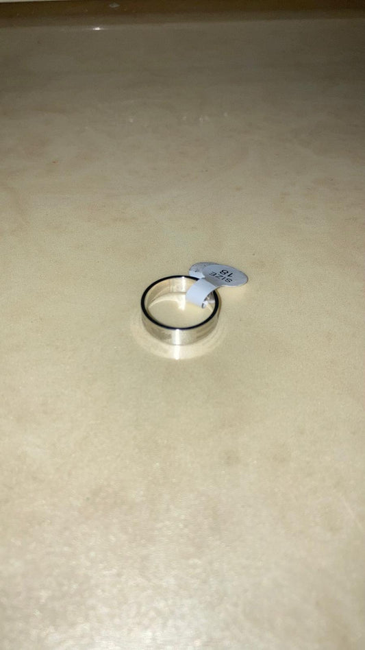 Anello Minimal Argento Fascia Sottile