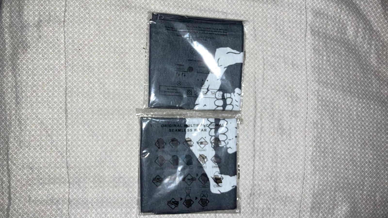 Maschera Scaldacollo Multifunzionale Teschio Nero