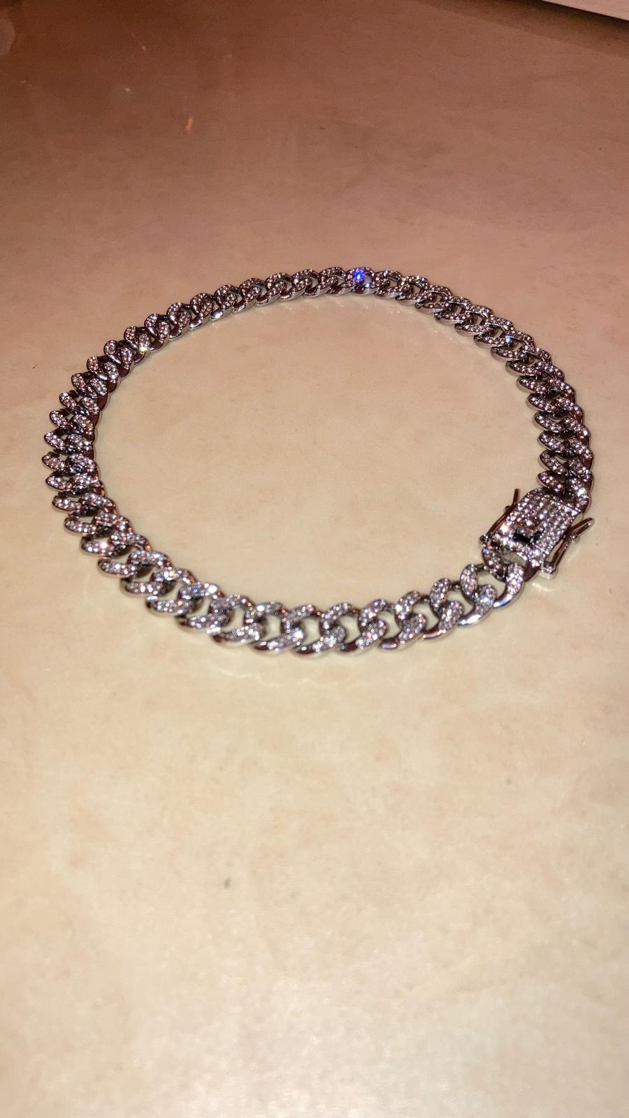 Collana Cuban Link con Zirconi
