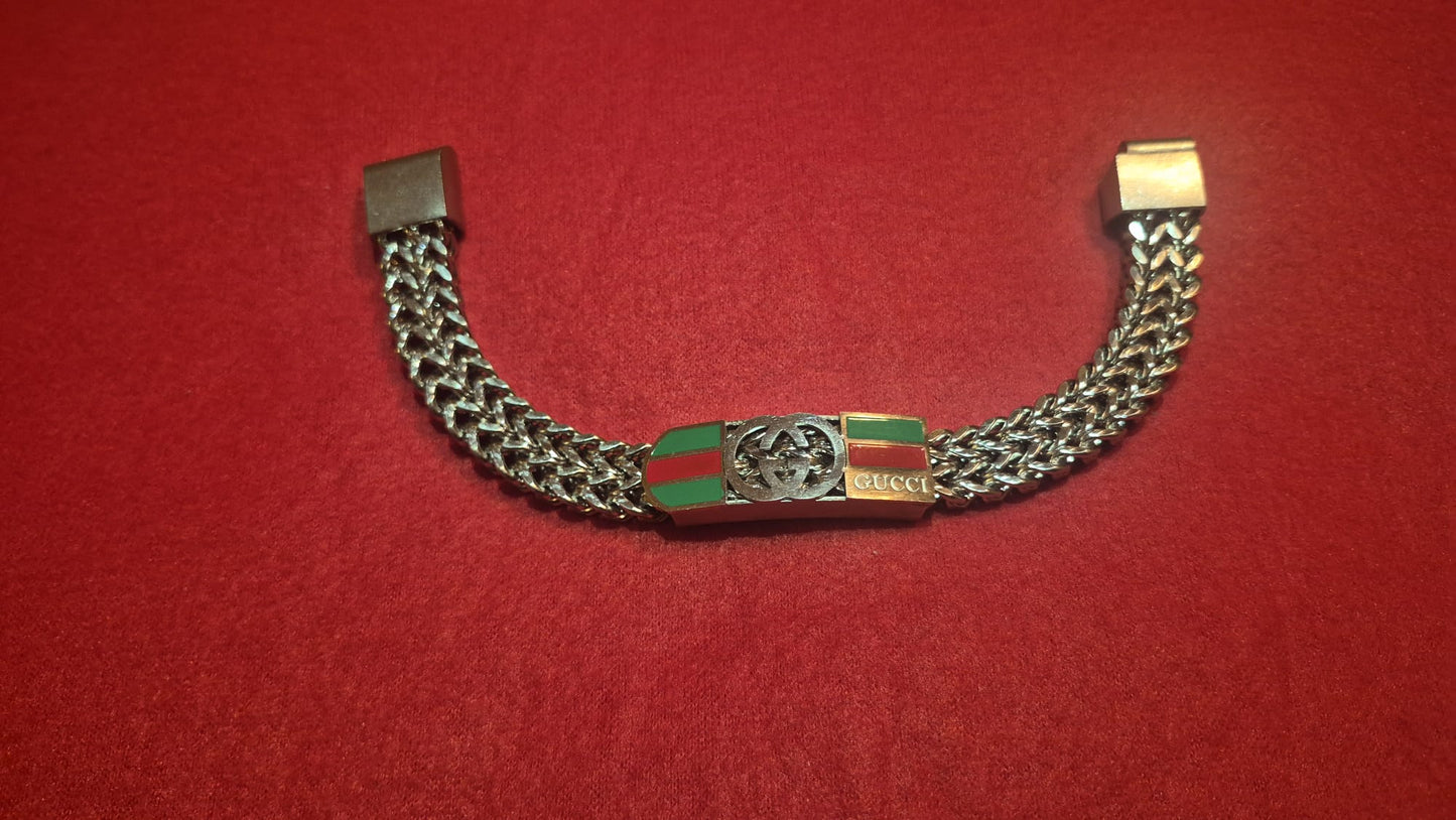 Bracciale Gucci Uomo Catena Doppia | Placca Stile Luxury