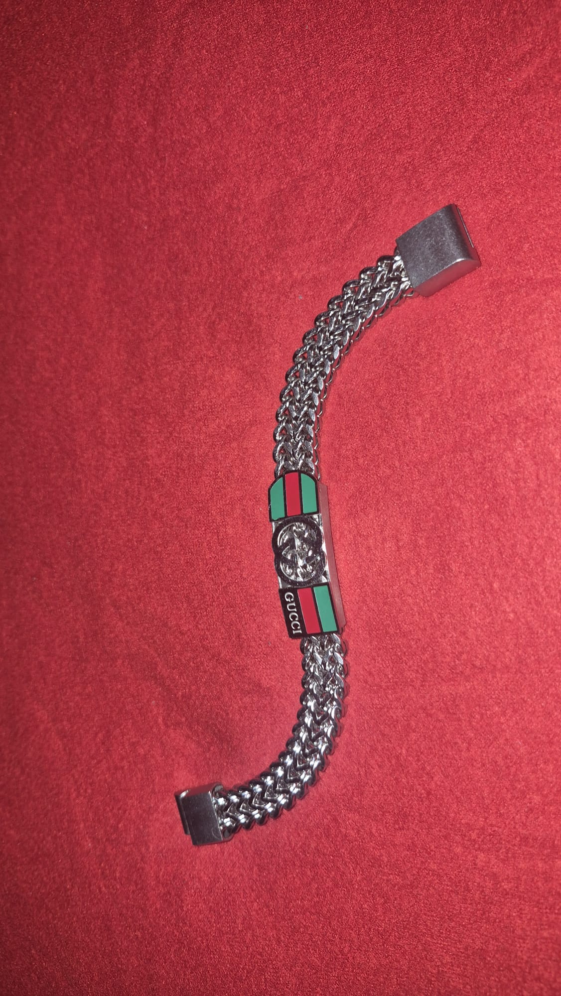 Bracciale Gucci Uomo Catena Doppia | Placca Stile Luxury