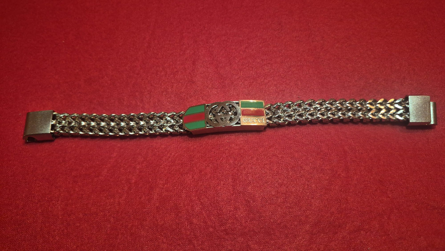 Bracciale Gucci Uomo Catena Doppia | Placca Stile Luxury