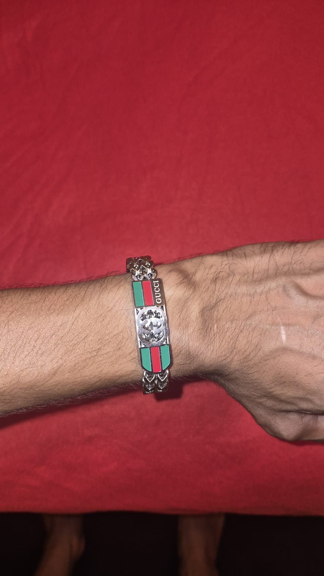 Bracciale Gucci Uomo Catena Doppia | Placca Stile Luxury